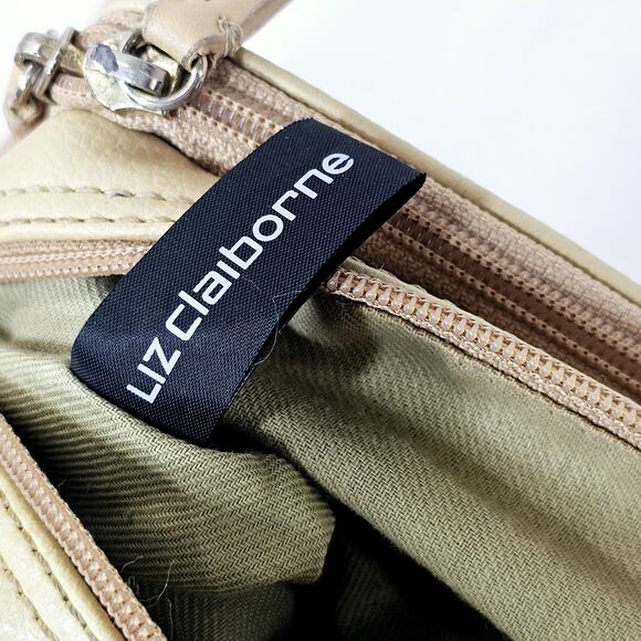 Liz Claiborne Accessories Sand Crossbody Purse Shoulder Bag Zippered Classiccore - Picture 10 of 14